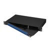 Black Box Rackmount Fiber Panel, 1U, Loaded w/ ( JPM385A